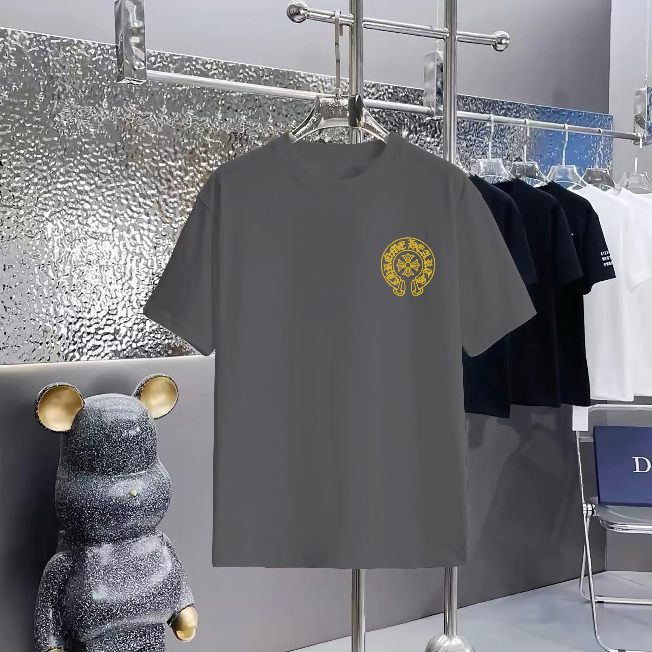 80 Chrome Hearts T 1:1 1×1 Same Style logo OS ：Black，White， ，Red， Gray Size：XS-L